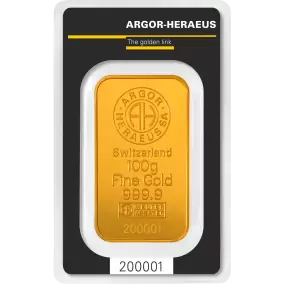 Lingot d'Or | Argor-Heraeus | Kinebar 100g