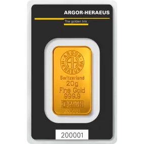 Lingot 20gr Argor-Heraeus Kinebar