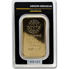 Lingot d'Or 50gr Argor-Heraeus Kinebar