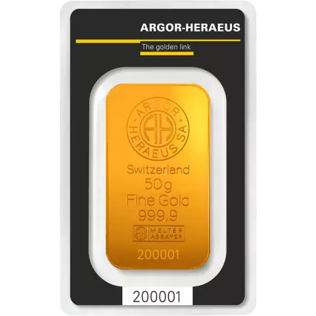 Lingot d'or 50gr