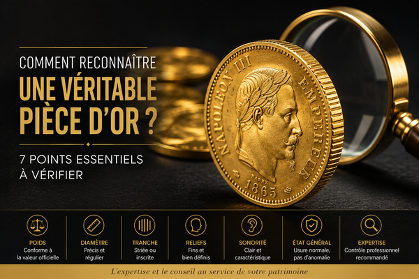 Comment reconnaître une véritable pièce d’or ? Les 7 points à vérifier