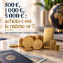 500 €, 1 000 €, 5 000 € : quel or physique peut-on acheter selon son budget ?