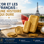 Pièces et lingots d'or représentant la place de l'or dans le patrimoine des Français