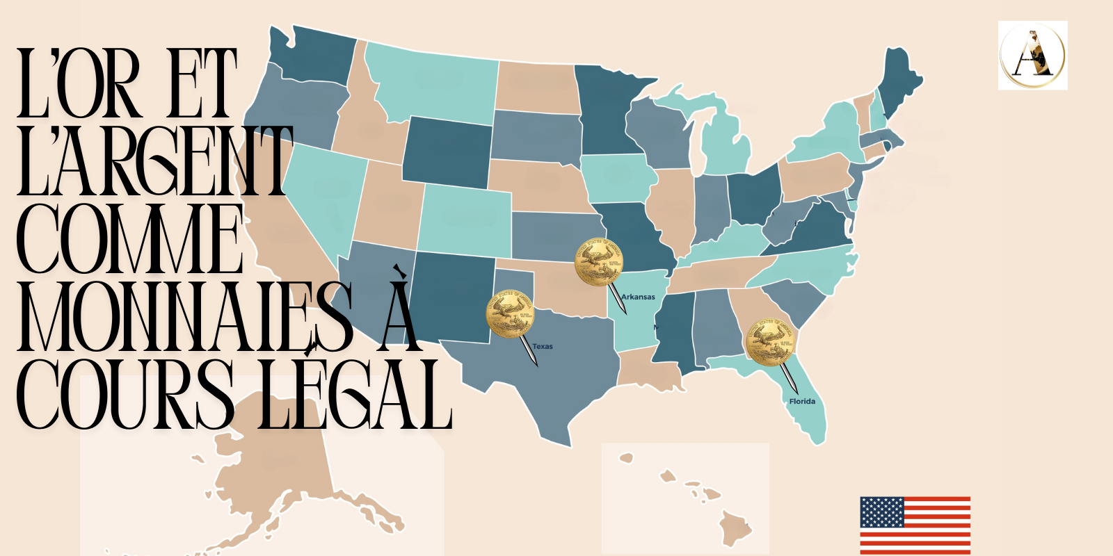 La Floride et le Texas adoptent l'or et l'argent comme monnaie