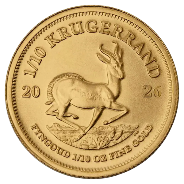 1/10 oz Krugerrand | 2026| Or 91,6%