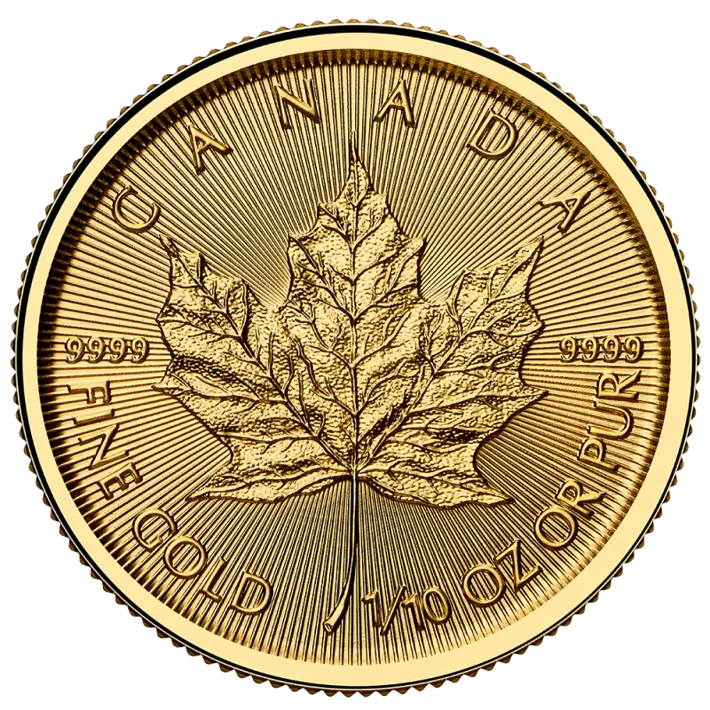 1/10 oz Maple Leaf | or 99,9%