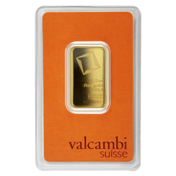 1/2 oz Lingot Valcambi| Or 99,9%