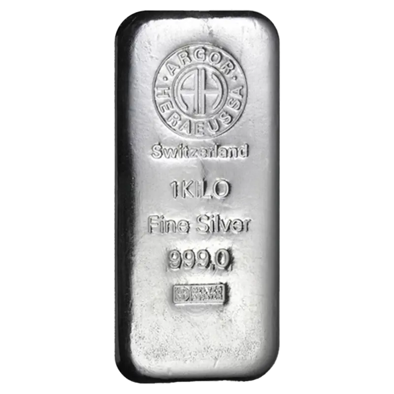 1 Kilo Lingot Argor-Heraeus | Argent 99,9%