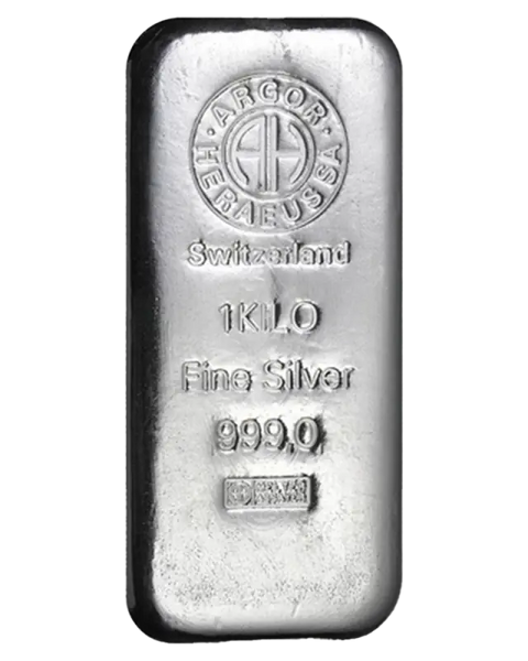 1 Kilo Lingot Argor-Heraeus | Argent 99,9%