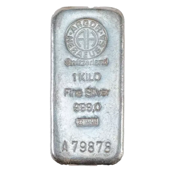 1 Kilo Lingot Argor-Heraeus | Argent 99,9%