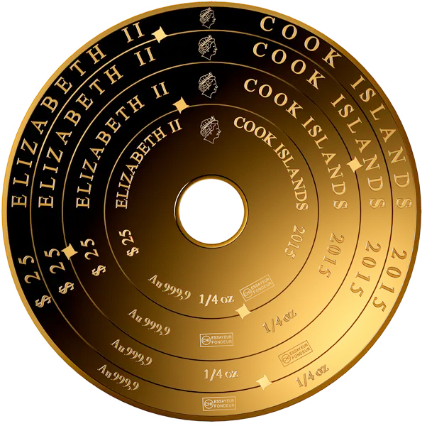 1 oz Cook Island Armillary Valcambi | Or 99,9%