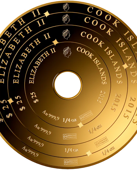 1 oz Cook Island Armillary Valcambi | Or 99,9%