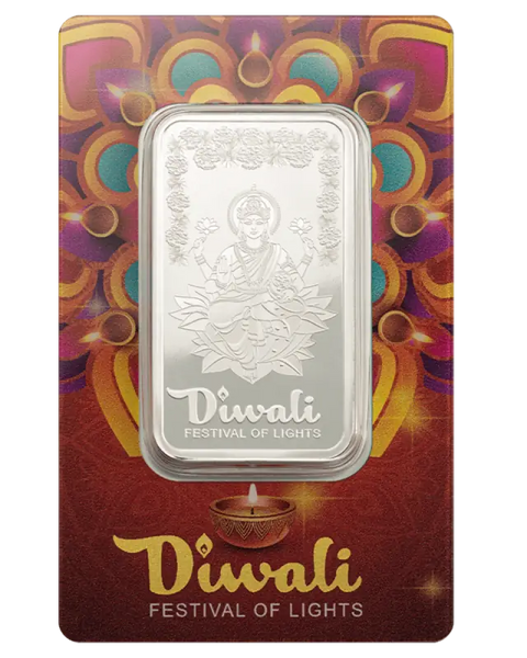 1 oz Diwali Lakshmi & Rangoli Lingot | PAMP | Argent 99,9%