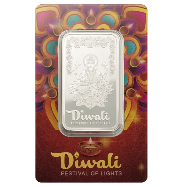 1 oz Diwali Lakshmi & Rangoli Lingot | PAMP | Argent 99,9%