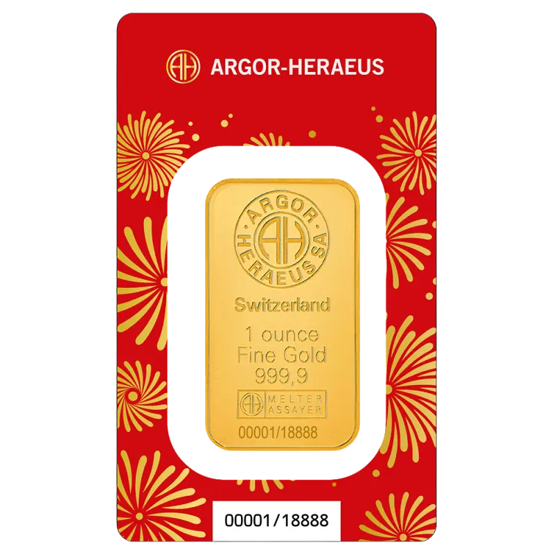 1 oz Lingot Argor-Heraeus | Year Of The Horse | 2026| Or 99,9%