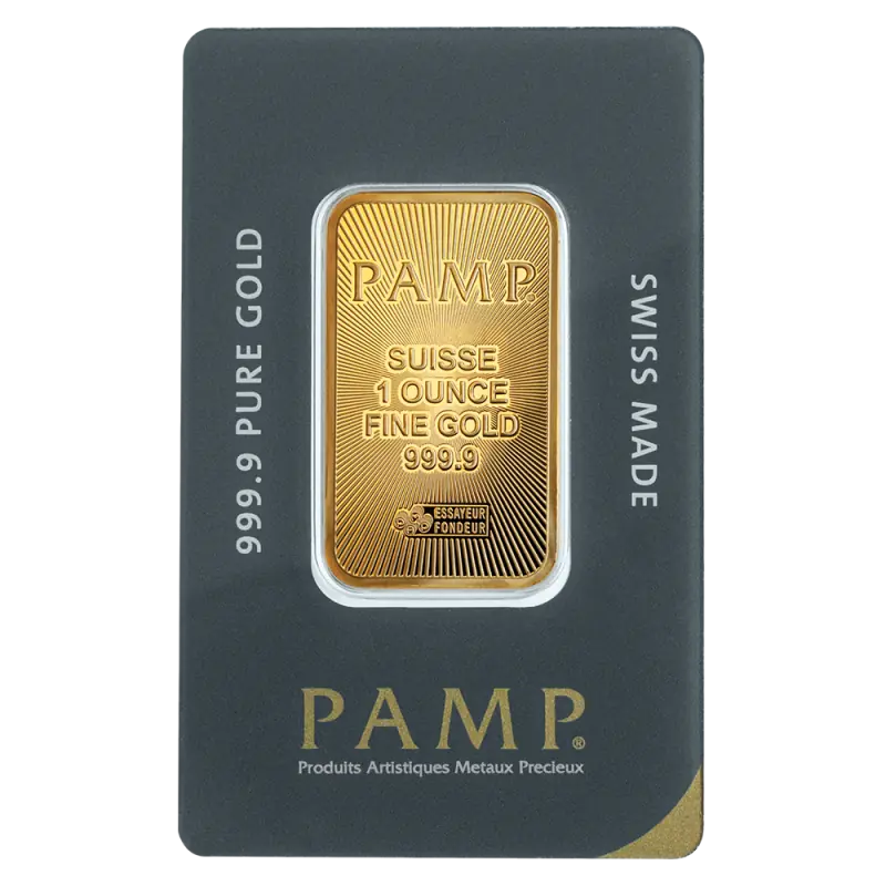 1 oz Lingot PAMP Suisse | Or 99,9%