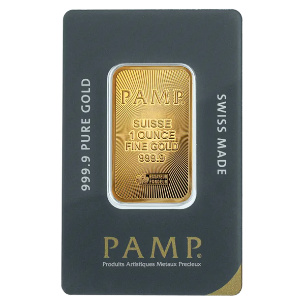 1 oz Lingot PAMP Suisse | Or 99,9%