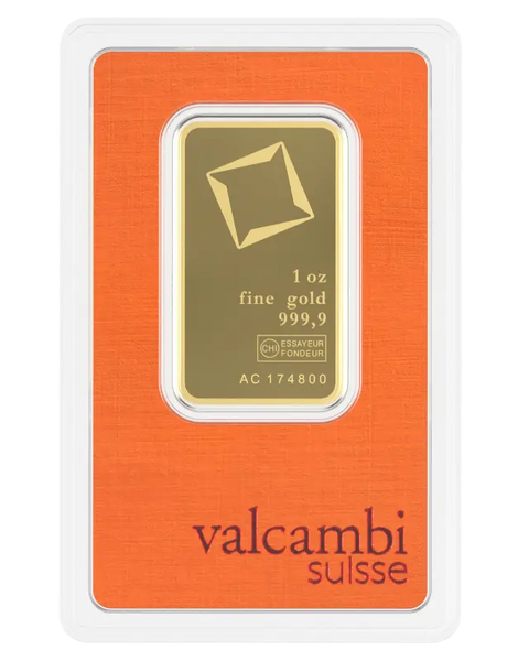 1 oz Lingot Valcambi| Or 99,9%