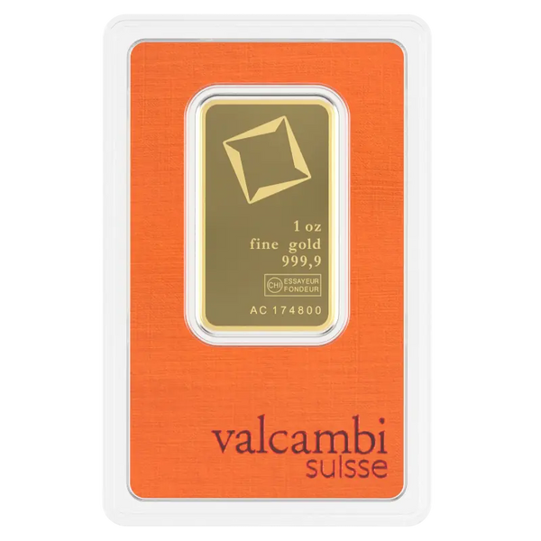 1 oz Lingot Valcambi| Or 99,9%