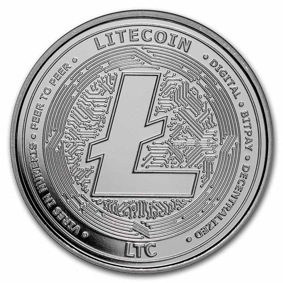 Crypto Silver Round - Litecoin 1oz | Argent 99,9% |
