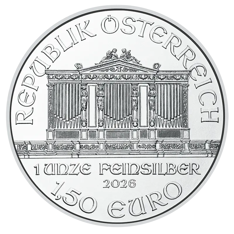 1 oz Vienna Philharmonic  | 2026 | Argent 99,9%