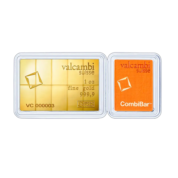 10 x 1/10 oz CombiBar®  Valcambi| Or 99,9%
