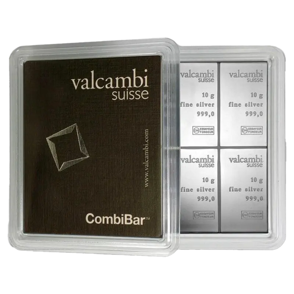 10 x 10g CombiBar® Lingot Valcambi| Argent 99,9%