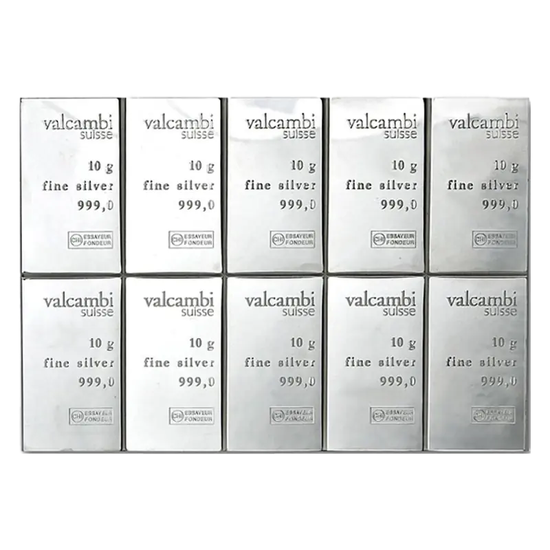 10 x 10g CombiBar®  Valcambi | Scellé endommagé
