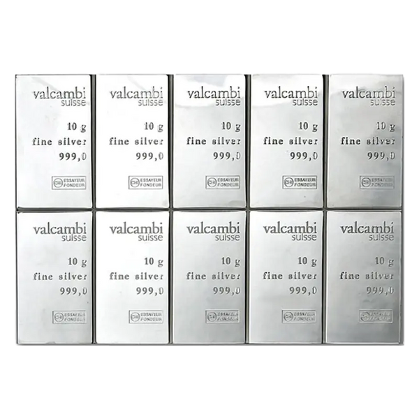 10 x 10g CombiBar®  Valcambi | Scellé endommagé