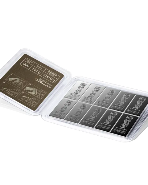 10 x 10g CombiBar®  Valcambi | Scellé endommagé