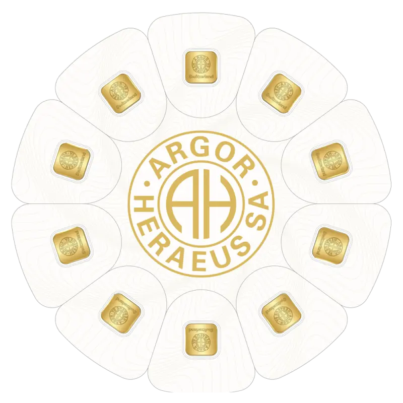 lingot 10x1gr goldseed argor heraeus