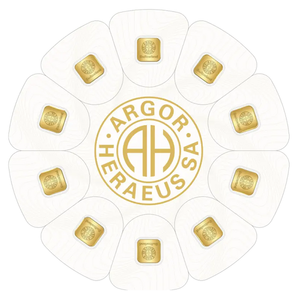 10 x 1g Lingot GoldSeed Argor-Heraeus| Or 99,9%