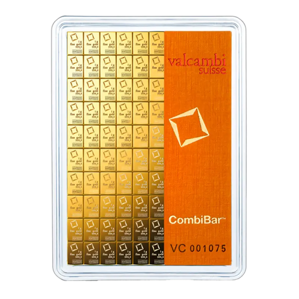 100 x 1g CombiBar® Valcambi| Or 99,9%