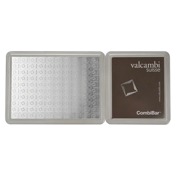 100 x 1g CombiBar® Lingot Valcambi| Argent 99,9%
