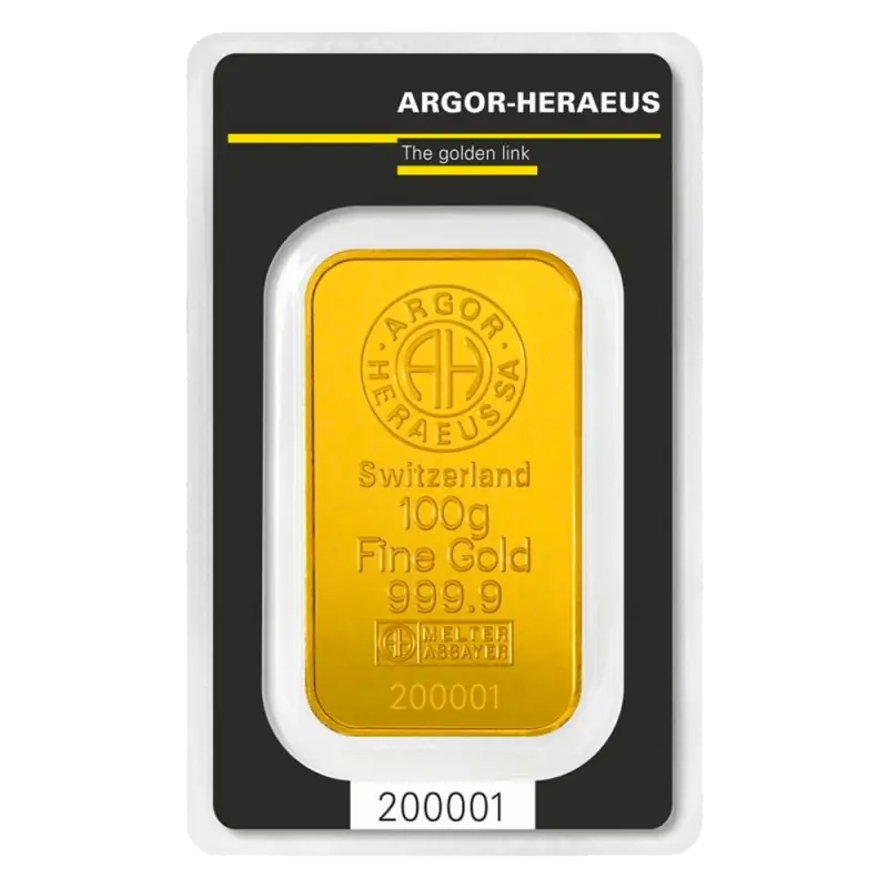 100g Lingot Frappé| Or 99,9%