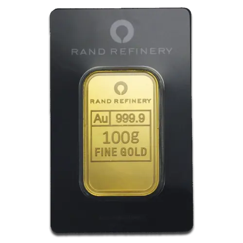 100g Lingot Loxodonta Africana Rand Refinery| Or 99,9%