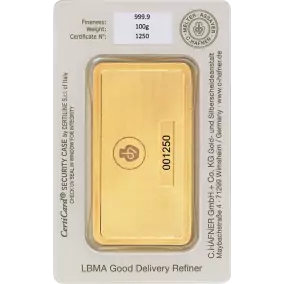 Lingot d'or  100gr