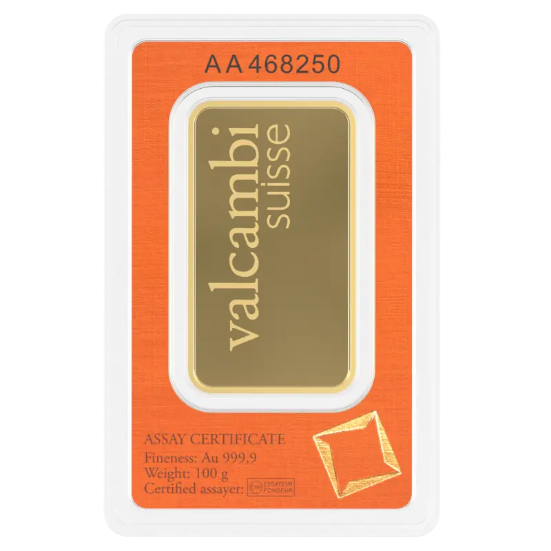 100g Lingot Frappé| Or 99,9%
