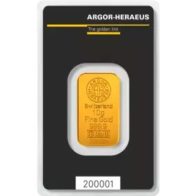 Lingot d'Or  10 gr Argor-Heraeus Kinebar