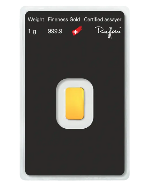 1g Lingot Argor-Heraeus | Or 99,9%