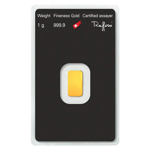 1g Lingot Argor-Heraeus | Or 99,9%