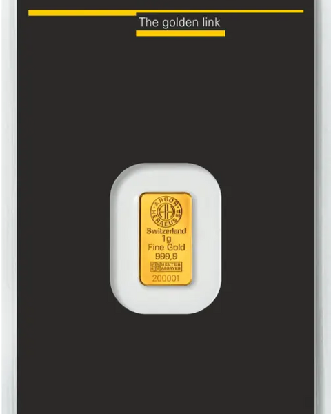 1g Lingot Argor-Heraeus Kinebar| Or 99,9%