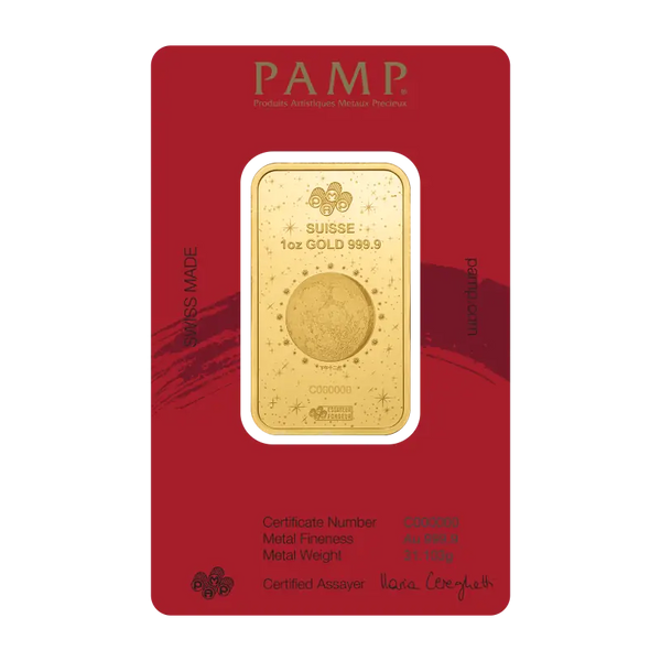 1oz Lingot PAMP | Year of the Horse (1000 miles) | 2026| Or 99,9%