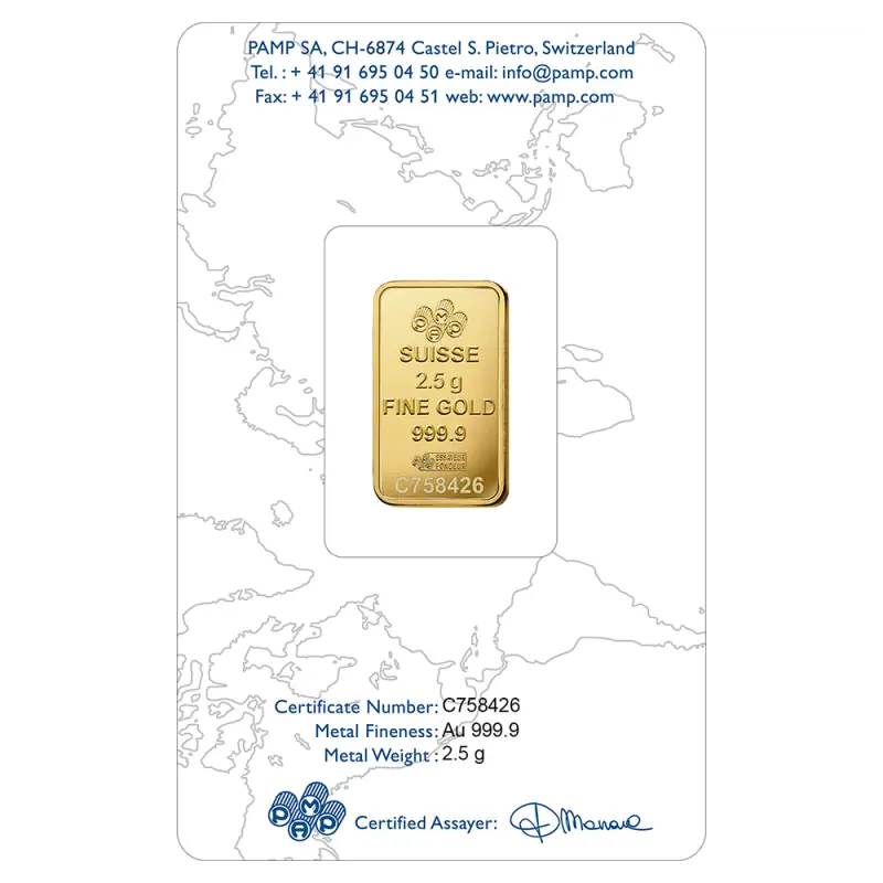 2.5g Lingot | Or 99,9%