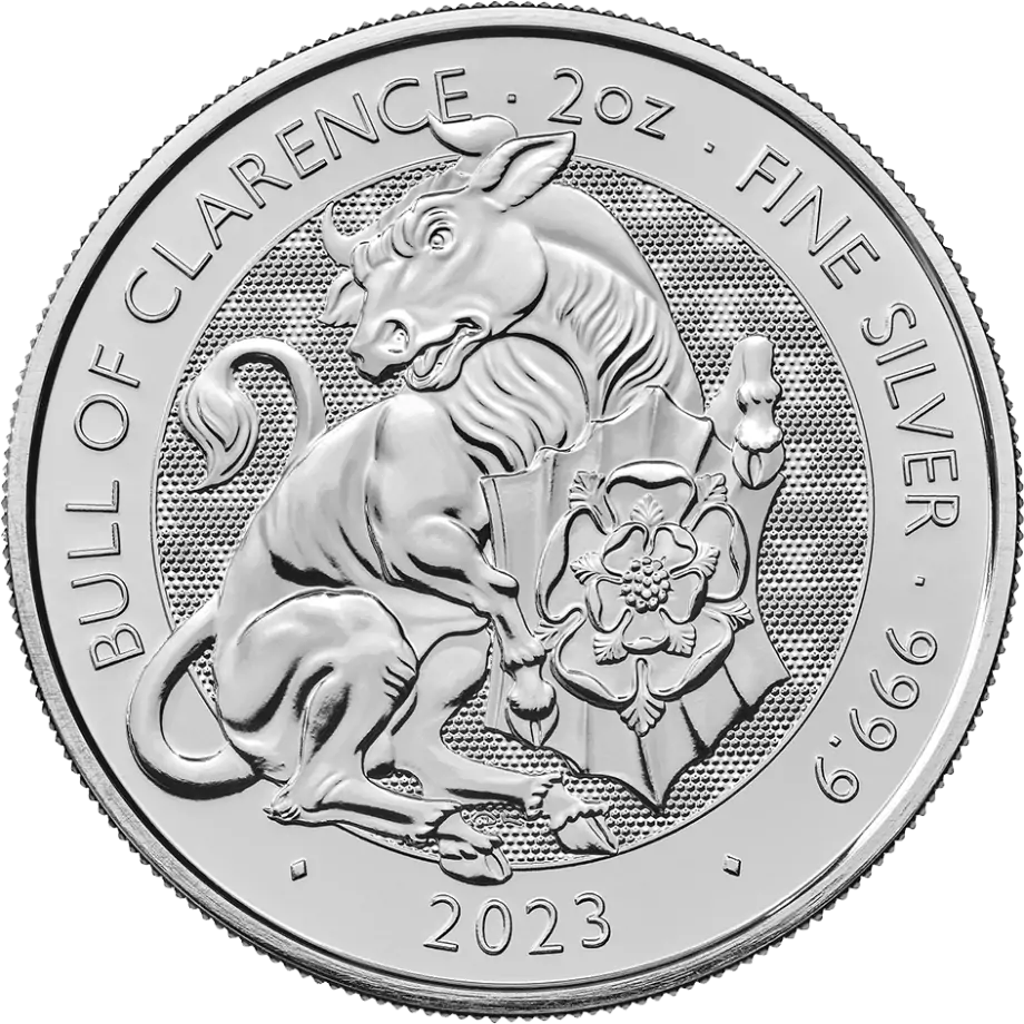 Tudor BeastsThe Bull of Clarence  2oz | Argent  99,9% |