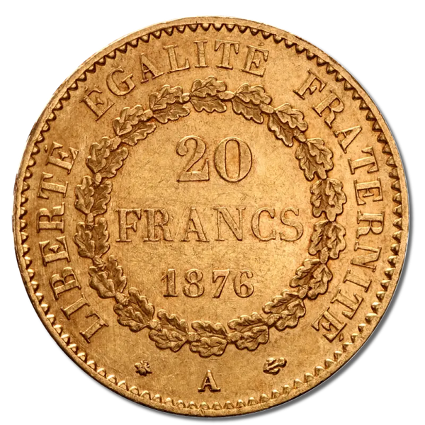 20 Francs Génie 3eme Republique | 1871-1898| Or 90,0%