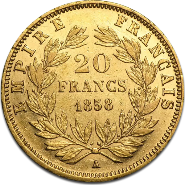 20 Francs Napoléon III | Or 90% | Plusieurs Années