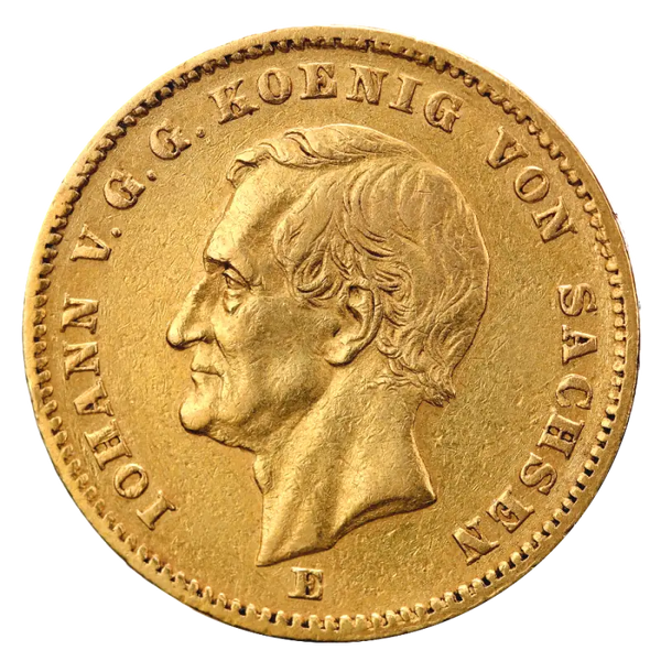 20 Mark King Johann Saxony | Gold | 1872-1873