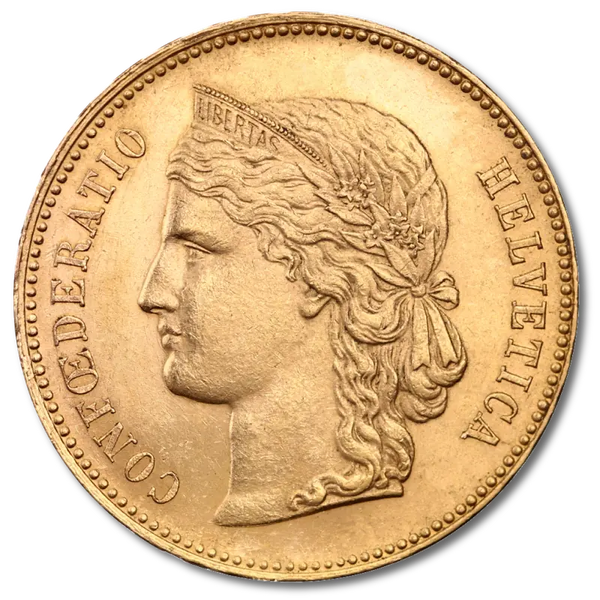20 Francs Suisse | 1883-1896| Or 90,0%