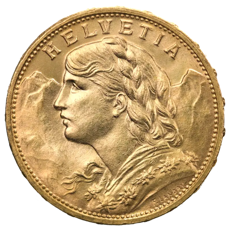 20  Francs Vreneli  | 1897-1949| Or 90,0%